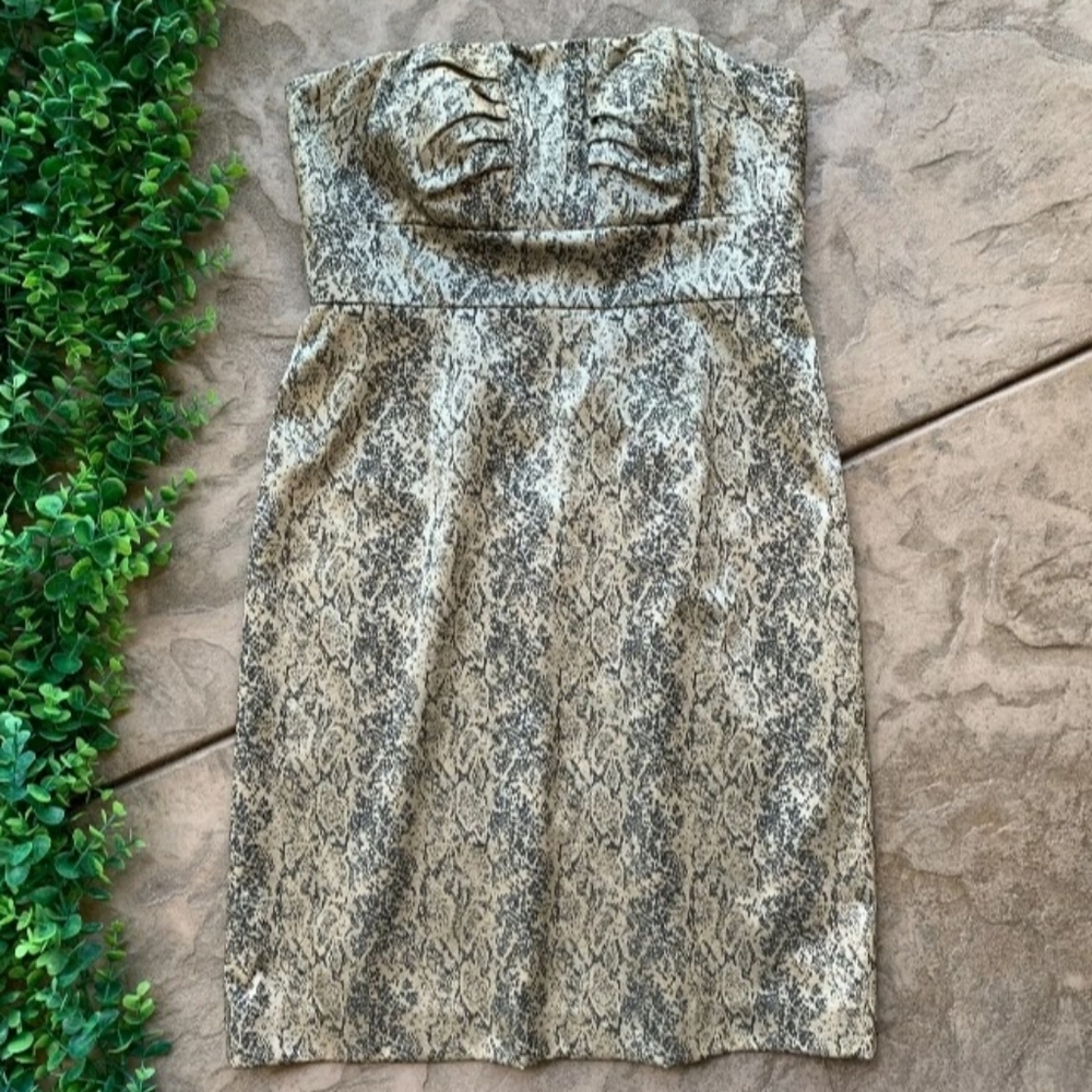 New Antonio Melani Python Black Tan Snakeskin Ruc… - image 4